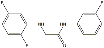 2-[(2,5-difluorophenyl)amino]-N-(3-fluorophenyl)acetamide Struktur