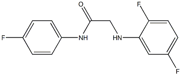 2-[(2,5-difluorophenyl)amino]-N-(4-fluorophenyl)acetamide Struktur