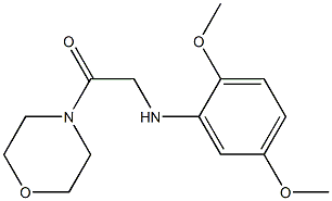 2-[(2,5-dimethoxyphenyl)amino]-1-(morpholin-4-yl)ethan-1-one Struktur