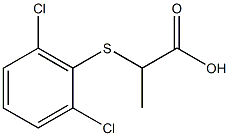 2-[(2,6-dichlorophenyl)thio]propanoic acid Struktur