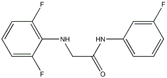 2-[(2,6-difluorophenyl)amino]-N-(3-fluorophenyl)acetamide Struktur