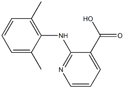 2-[(2,6-dimethylphenyl)amino]pyridine-3-carboxylic acid Struktur