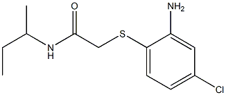 2-[(2-amino-4-chlorophenyl)sulfanyl]-N-(butan-2-yl)acetamide Struktur