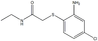 2-[(2-amino-4-chlorophenyl)sulfanyl]-N-ethylacetamide Struktur