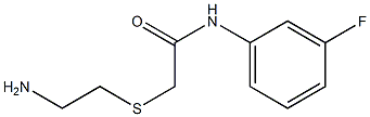 2-[(2-aminoethyl)thio]-N-(3-fluorophenyl)acetamide Struktur