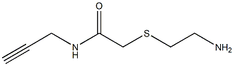 2-[(2-aminoethyl)thio]-N-prop-2-ynylacetamide Struktur