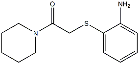 2-[(2-aminophenyl)sulfanyl]-1-(piperidin-1-yl)ethan-1-one Struktur