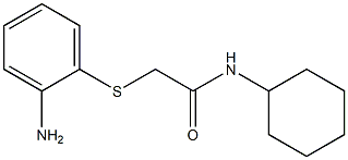 2-[(2-aminophenyl)sulfanyl]-N-cyclohexylacetamide Struktur