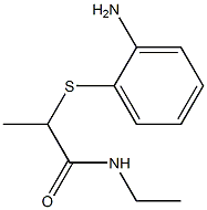 2-[(2-aminophenyl)sulfanyl]-N-ethylpropanamide Struktur