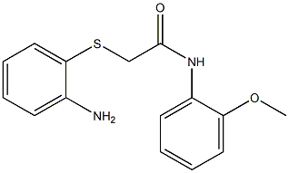 2-[(2-aminophenyl)thio]-N-(2-methoxyphenyl)acetamide Struktur