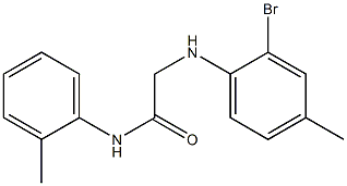 2-[(2-bromo-4-methylphenyl)amino]-N-(2-methylphenyl)acetamide Struktur