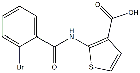 2-[(2-bromobenzoyl)amino]thiophene-3-carboxylic acid Struktur