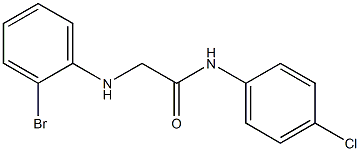 2-[(2-bromophenyl)amino]-N-(4-chlorophenyl)acetamide Struktur