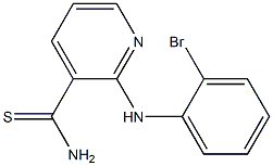 2-[(2-bromophenyl)amino]pyridine-3-carbothioamide Struktur