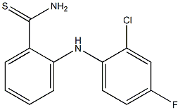 2-[(2-chloro-4-fluorophenyl)amino]benzene-1-carbothioamide Struktur