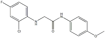 2-[(2-chloro-4-fluorophenyl)amino]-N-(4-methoxyphenyl)acetamide Struktur