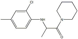 2-[(2-chloro-4-methylphenyl)amino]-1-(piperidin-1-yl)propan-1-one Struktur