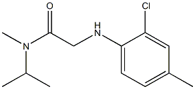 2-[(2-chloro-4-methylphenyl)amino]-N-methyl-N-(propan-2-yl)acetamide Struktur