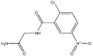 2-[(2-chloro-5-nitrophenyl)formamido]acetamide Struktur