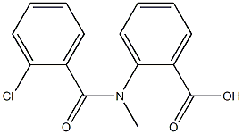 2-[(2-chlorobenzoyl)(methyl)amino]benzoic acid Struktur