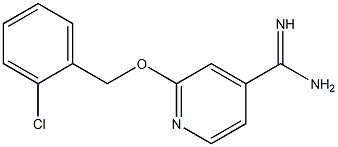 2-[(2-chlorobenzyl)oxy]pyridine-4-carboximidamide Struktur