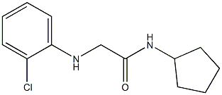 2-[(2-chlorophenyl)amino]-N-cyclopentylacetamide Struktur