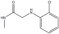 2-[(2-chlorophenyl)amino]-N-methylacetamide Struktur