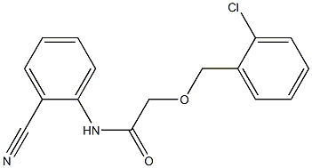 2-[(2-chlorophenyl)methoxy]-N-(2-cyanophenyl)acetamide Struktur