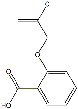 2-[(2-chloroprop-2-enyl)oxy]benzoic acid Struktur