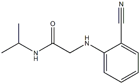 2-[(2-cyanophenyl)amino]-N-(propan-2-yl)acetamide Struktur