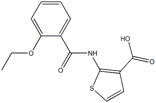 2-[(2-ethoxybenzoyl)amino]thiophene-3-carboxylic acid Struktur