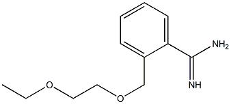 2-[(2-ethoxyethoxy)methyl]benzenecarboximidamide Struktur