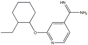 2-[(2-ethylcyclohexyl)oxy]pyridine-4-carboximidamide Struktur