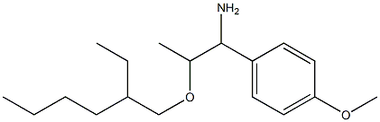 2-[(2-ethylhexyl)oxy]-1-(4-methoxyphenyl)propan-1-amine Struktur