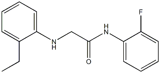 2-[(2-ethylphenyl)amino]-N-(2-fluorophenyl)acetamide Struktur