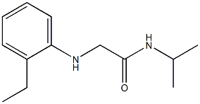 2-[(2-ethylphenyl)amino]-N-(propan-2-yl)acetamide Struktur