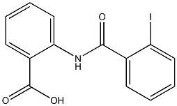 2-[(2-iodobenzoyl)amino]benzoic acid Struktur