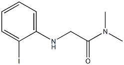 2-[(2-iodophenyl)amino]-N,N-dimethylacetamide Struktur