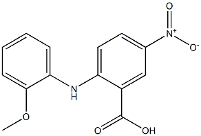 2-[(2-methoxyphenyl)amino]-5-nitrobenzoic acid Struktur