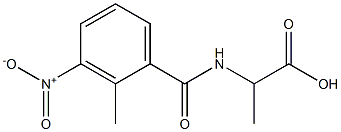 2-[(2-methyl-3-nitrophenyl)formamido]propanoic acid Struktur