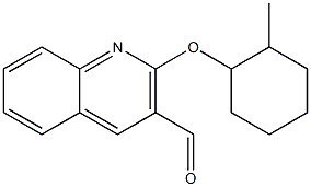 2-[(2-methylcyclohexyl)oxy]quinoline-3-carbaldehyde Struktur