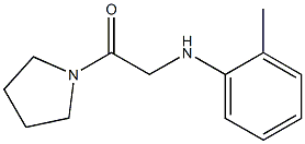 2-[(2-methylphenyl)amino]-1-(pyrrolidin-1-yl)ethan-1-one Struktur