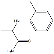 2-[(2-methylphenyl)amino]propanamide Struktur