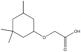 2-[(3,3,5-trimethylcyclohexyl)oxy]acetic acid Struktur