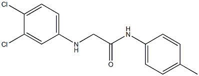 2-[(3,4-dichlorophenyl)amino]-N-(4-methylphenyl)acetamide Struktur