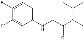 2-[(3,4-difluorophenyl)amino]-N-methyl-N-(propan-2-yl)acetamide Struktur