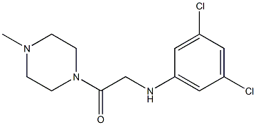 2-[(3,5-dichlorophenyl)amino]-1-(4-methylpiperazin-1-yl)ethan-1-one Struktur