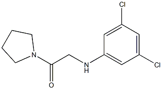 2-[(3,5-dichlorophenyl)amino]-1-(pyrrolidin-1-yl)ethan-1-one Struktur