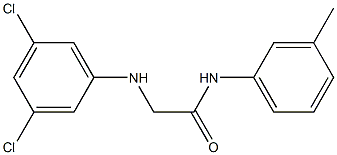 2-[(3,5-dichlorophenyl)amino]-N-(3-methylphenyl)acetamide Struktur