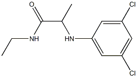 2-[(3,5-dichlorophenyl)amino]-N-ethylpropanamide Struktur